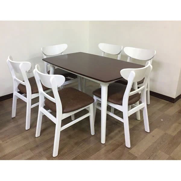Hình ảnh thực tế Bộ bàn ăn Mango 6 Ghế-HN702
