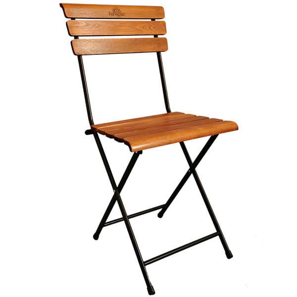 Nội thất Hùng Ngọc - Ghế Cafe Fansipan Patio Gỗ Nan Chân Sắt-HN806