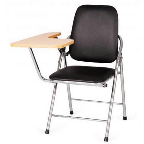 Hình ảnh thực tế Ghế Gấp Liền Bàn Màu Den Chân inox-HN515