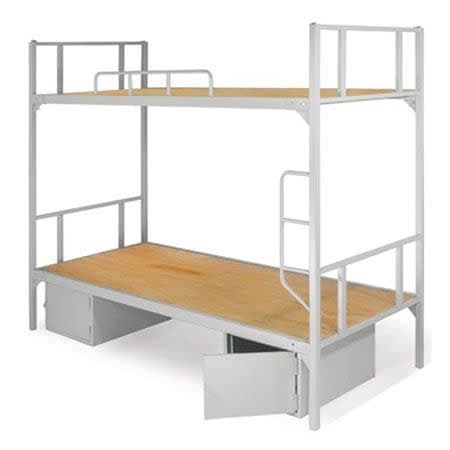 Nội Thất Hùng Ngọc - Giường sắt 2 Tầng Có Hòm Tôn Tiện Lợi HN408