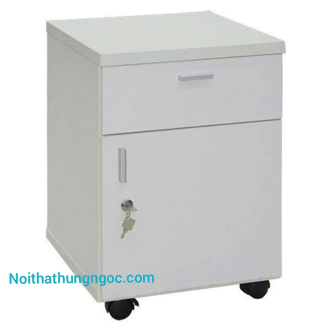 Nội thất Hùng Ngọc - Hộc Di Động Hai Ngăn Màu Trắng - HN321