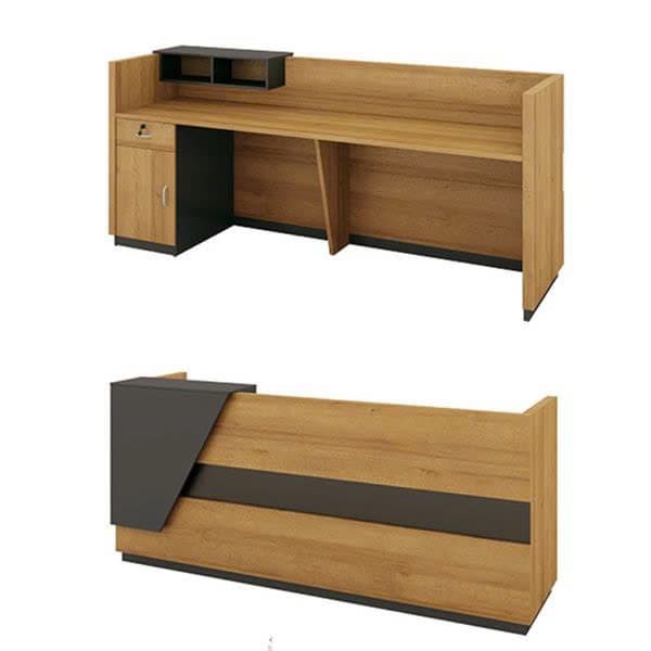 Nội thất Hùng Ngọc - Quầy Lễ Tân 1m6 Vân Gỗ Hiện Đại-HN1000