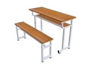 Nội thất Hùng Ngọc - Bộ Bàn Ghế Học Sinh Ghế Rời Băng Dài Tiết Kiệm Diện Tích HN604