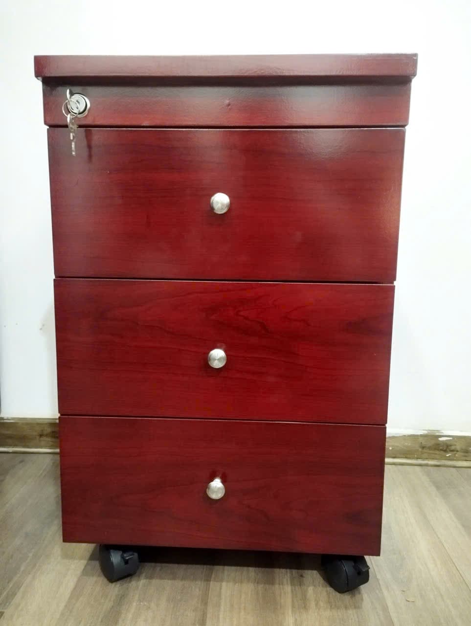 Hình ảnh thực tế Hộc Tủ Di Động 3 Ngăn son Pu-HN309