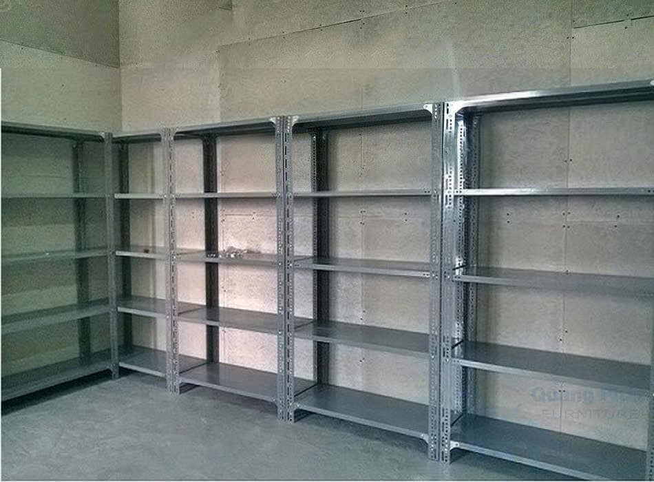 Ảnh thực tế Kệ Sắt V Lỗ 5 Tầng Giá Rẻ-HN317