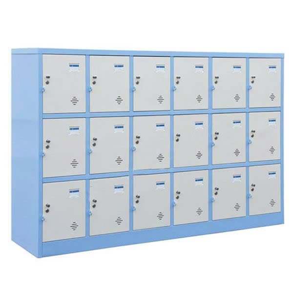 Hình ảnh thực tế Tủ Để Đồ Học Sinh 18 Ngăn-HN313