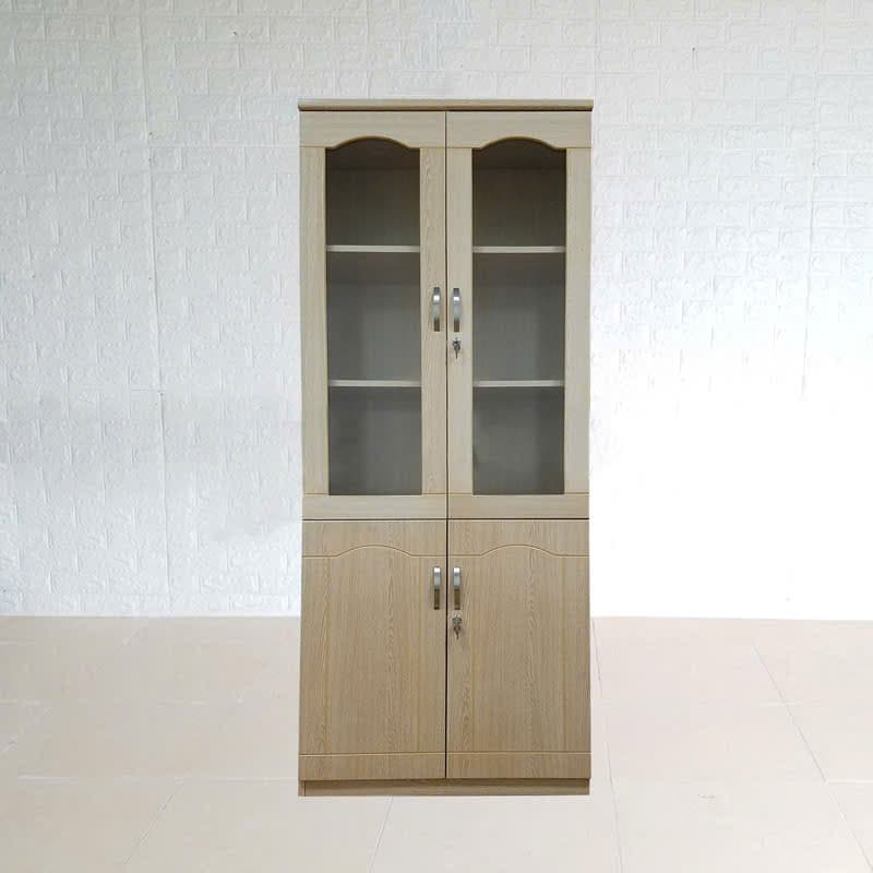 Hình ảnh thực tế tủ tài liệu vân sồi 2 buồng giá rẻ-HN306
