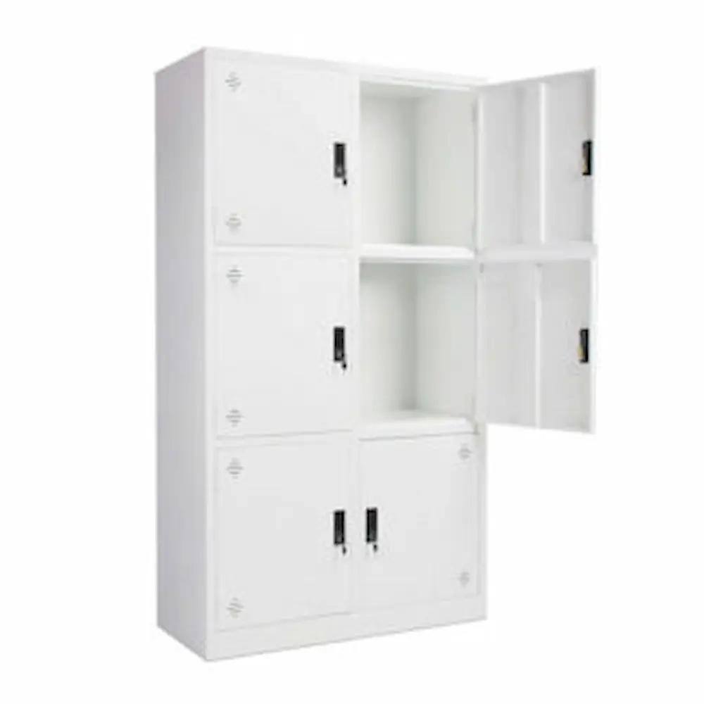 Ảnh thực tế Tủ Sắt Hồ Sơ 6 Cánh Trắng Hn1413