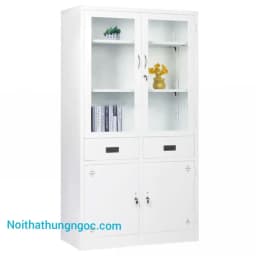 Tủ Sắt Văn Phòng Cánh Kính Ngăn Kéo - HN1407 thumbnail 1